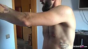 Sloppy MMF Threesome with Skinny German Teen Nicky Foxx and Big Cocks