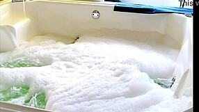 Fun Sex In Jacuzzi With Blowjob And Voyeur Action