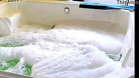 Fun Sex In Jacuzzi With Blowjob And Voyeur Action