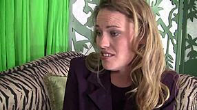 Blonde Babe Enjoys Fucking in Fishnet Stockings