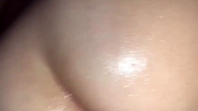 doggystyle pov fucking my girlfriend's oiled pussy with monster cock 😈