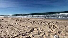 Hot Slut's Homemade Beach Sex: Bent Over Fucking and Ass Shaking