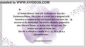 F4M Femdom JOI 2/12: A BDSM video with female domination and male pleasure control