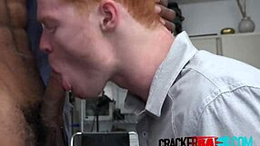 gay redhead guy rides deep in audition