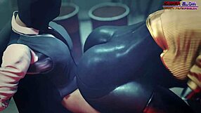 Exploring the atomic heart universe in stunning 3d hentai animation