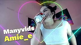 slut gags on rough deepthroat with choking and spit!