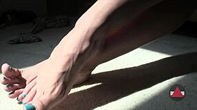 sexy barefeet and soles wrinkled close up