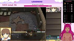 Suggestive Vtuber Lewdneko Plays Evenicle Part 2 with Cute Moaning Moments