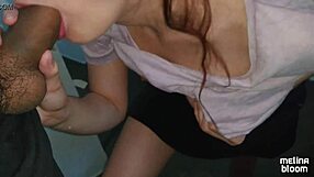 on the stairs i jerked off and got my mouth full of cum - public pov