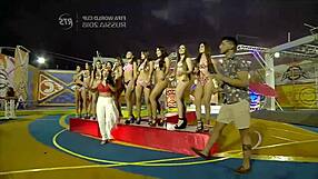 Girls Parade In Lingerie During Holiday Fight