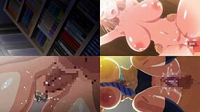 What If Hentai Screen Divided With Anime Tits Teasing?