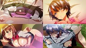 What If Hentai Screen Divided With Anime Tits Teasing?