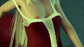 Kidkudi performs solo dancing in cartoon striptease with clothes ripped