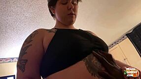 Peach Queens BBWs get sloppy and wet on BBC together, they moan.