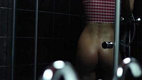 Beautiful russian amateur darina dances in the shower