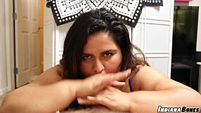 Sexy big ass bbw karla lane sucks and fucks indiana bones hard