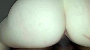 Interracial encounter with white girl from behind