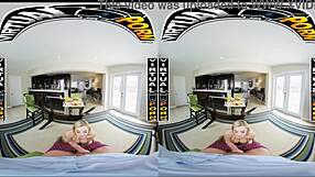 busty blonde babe blake blossom in vr pov action