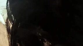 Stunning wife gives homemade lingam handjob massage