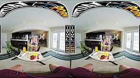 busty blonde babe blake blossom in vr pov action