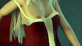 Kidkudi performs solo dancing in cartoon striptease with clothes ripped