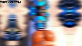 in this horny anime, the sexy warrior with big tits gets her pussy fucked hard