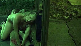 Stranded Tattooed Teen Bound and Roughly Fucked Outdoors by Pickup Guy