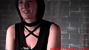 Hot milf preps herself for a kinky session with intense caning