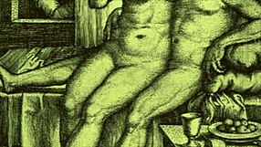 vintage erotic cartoon illustration from antique anime hentai