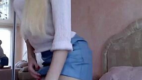 Pretty Blonde Teen Experiences Ecstasy While Fingering Her Wet Pussy.