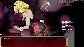 Black smith 12 hungry bunny girl on sofa