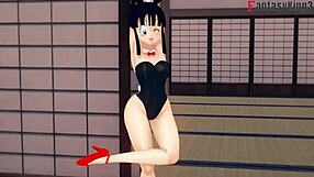 android 18 and gohan fucking, bulma finds out in dragon ball zex!