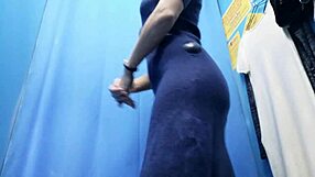 Narrative Real Russian milf changes clothes in hidden dressing room footage