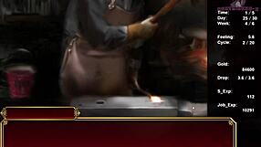 Black smith 12 hungry bunny girl on sofa