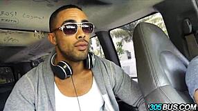 sexy blonde whore fucked on the 305bus for cash in public reality scene