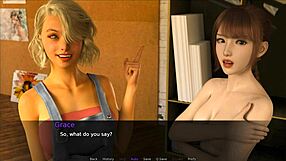 Lets Play Nudist School Part 9 with Lena on Beach