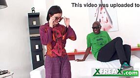 Lina Arian, a Ukrainian hitchhiker, gives a black man a blow job in his car.