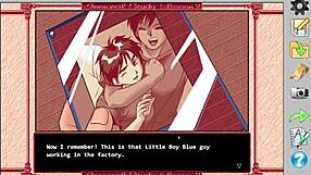 Retro visual novel with immoral anime hentai gameplay