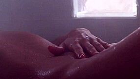 Yo, sexy nude blonde heating up the sauna! 🔥