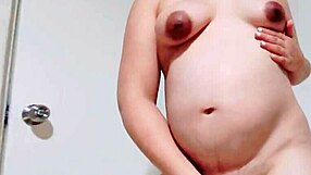 Hey, this pregnant latina milf is getting fucked by her neighbor, showing her big ass.