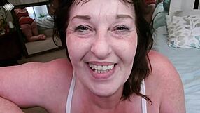 See the stinky ass of a pretty American redhead after a hike and a workout