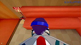 Momo Yaoyorozu and Kyoka Jiro's Intense POV Sex