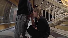 Couple drains two loads outside hotel room