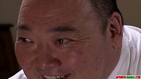 Old Guy Licks Mizuki Ogawa's Pussy With Vibrator Toys