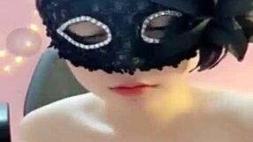 Jin Xinh Bunny's Full-Face Live Show While Chatting