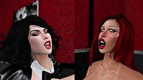 Jenn Fucks Maggie in Bedroom with Huge Tits and Cock