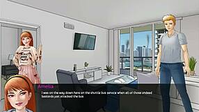 Watch the redhead get fucked in this hentai game.