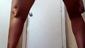 Ebony model poses in lingerie