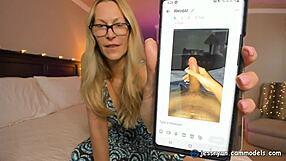 Hey, this foxy milf jess ryan is rating alex's long cock while bent over.