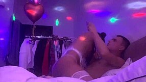 Home made video of very sexy gay guys with tattoos in lingerie having hardcore ass action